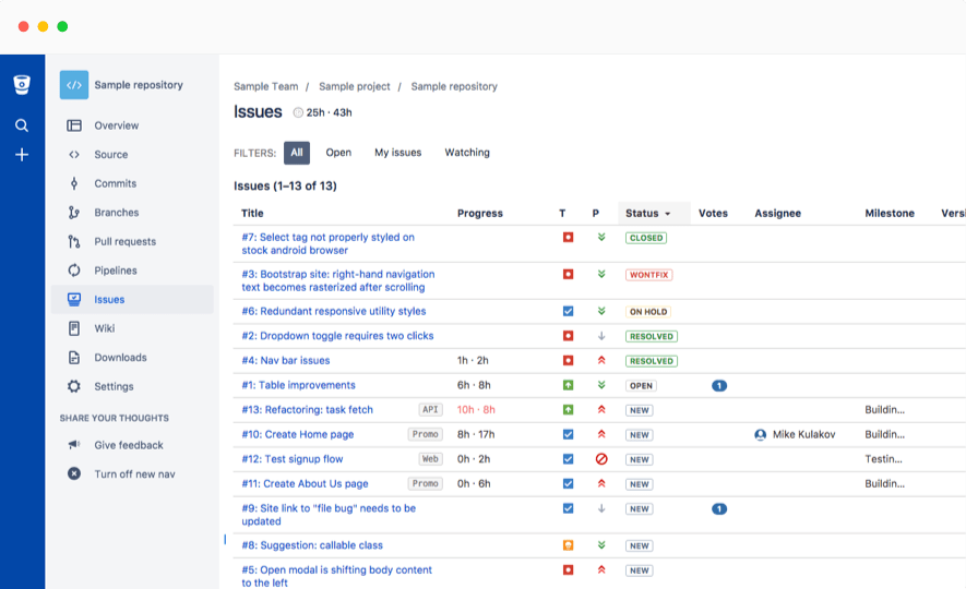 bitbucket billing invoices