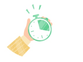 Simple time tracking icon