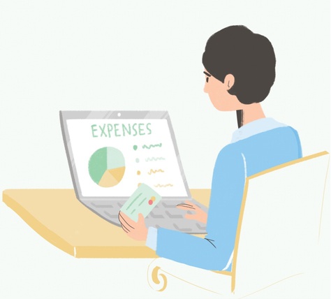 expenses tracking illustration