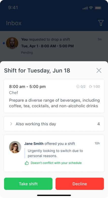 Conflict shift