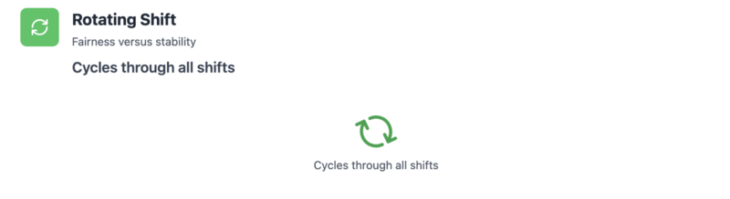 Rotating shift