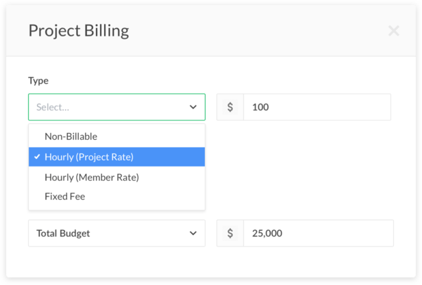 Everhour project billing