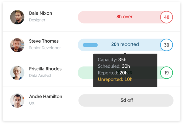 Everhour schedule time progress