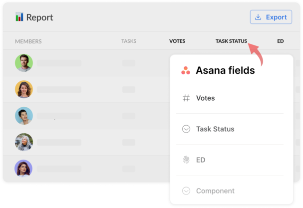 Asana Everhour custom fields in reports