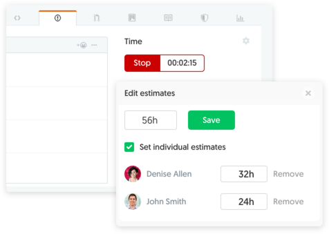 GitHub time tracking and estimates