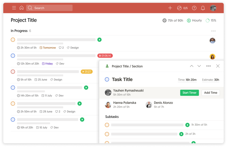 Time tracking and estimates inside Todoist