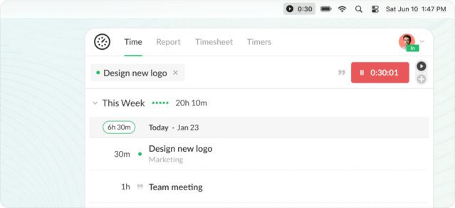 Everhour desktop app
