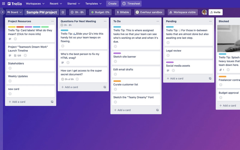 Unity Tips — Using Trello for Projects — Contd.