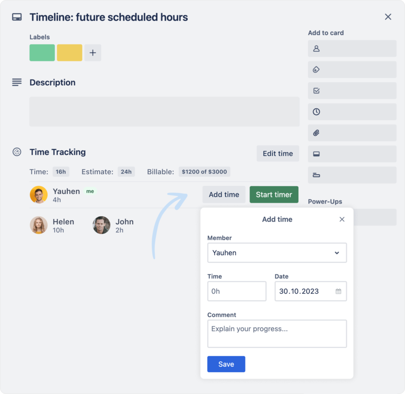 trello power-up time tracking