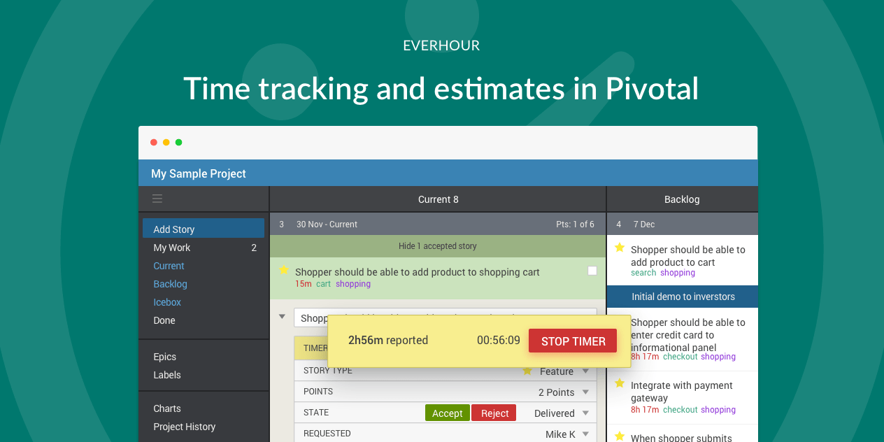 Everhour Update a Project Integration