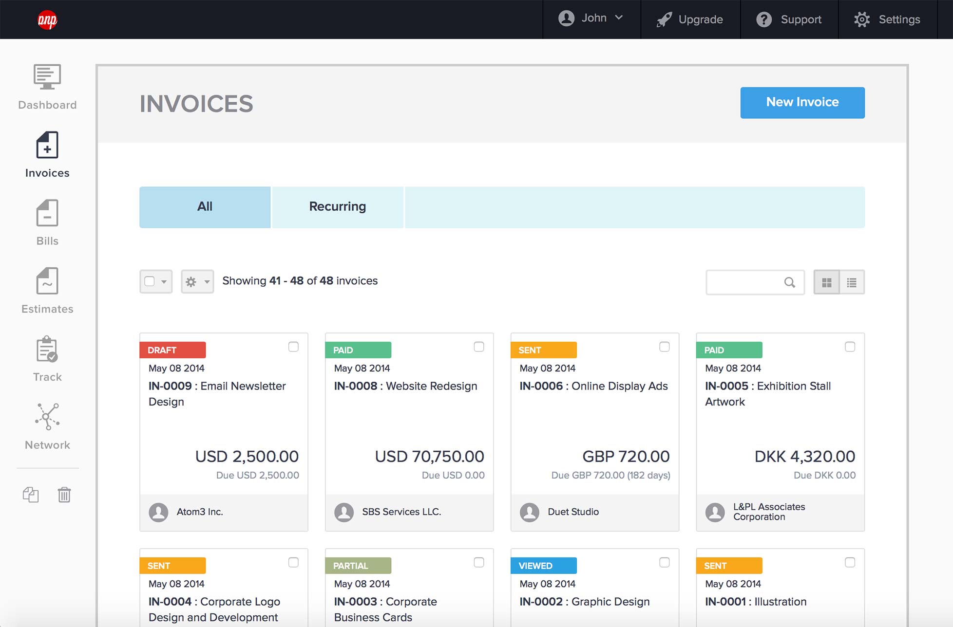 billing and invoicing software with project management features