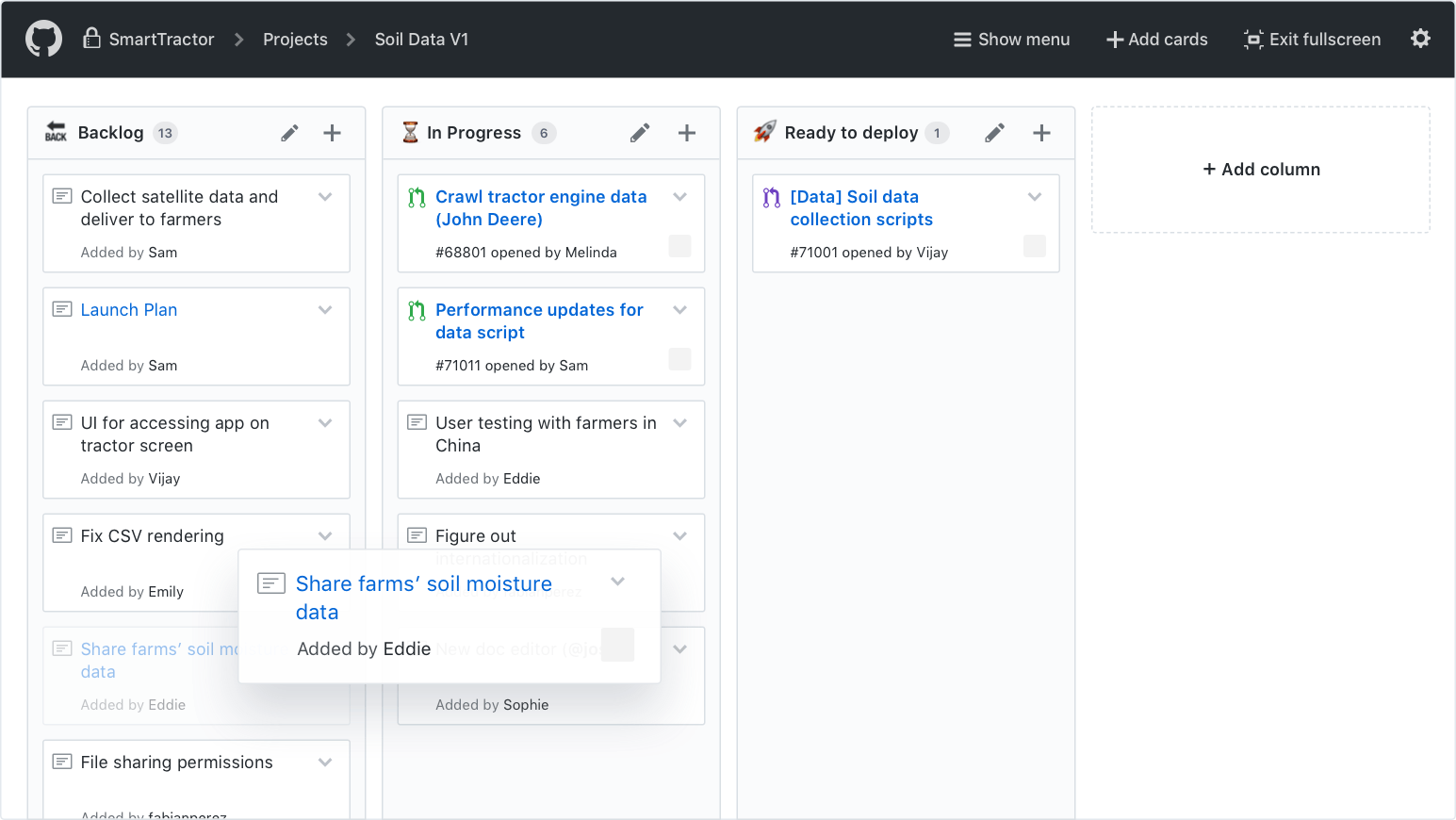 Проект на github