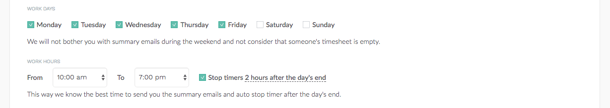 stop the everhour timer on schedule or manually for others