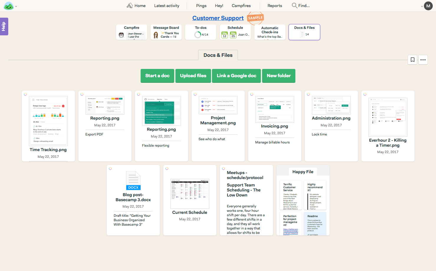 basecamp 3 screenshots