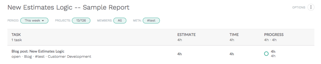 new estimates logic, redesign and refactoring