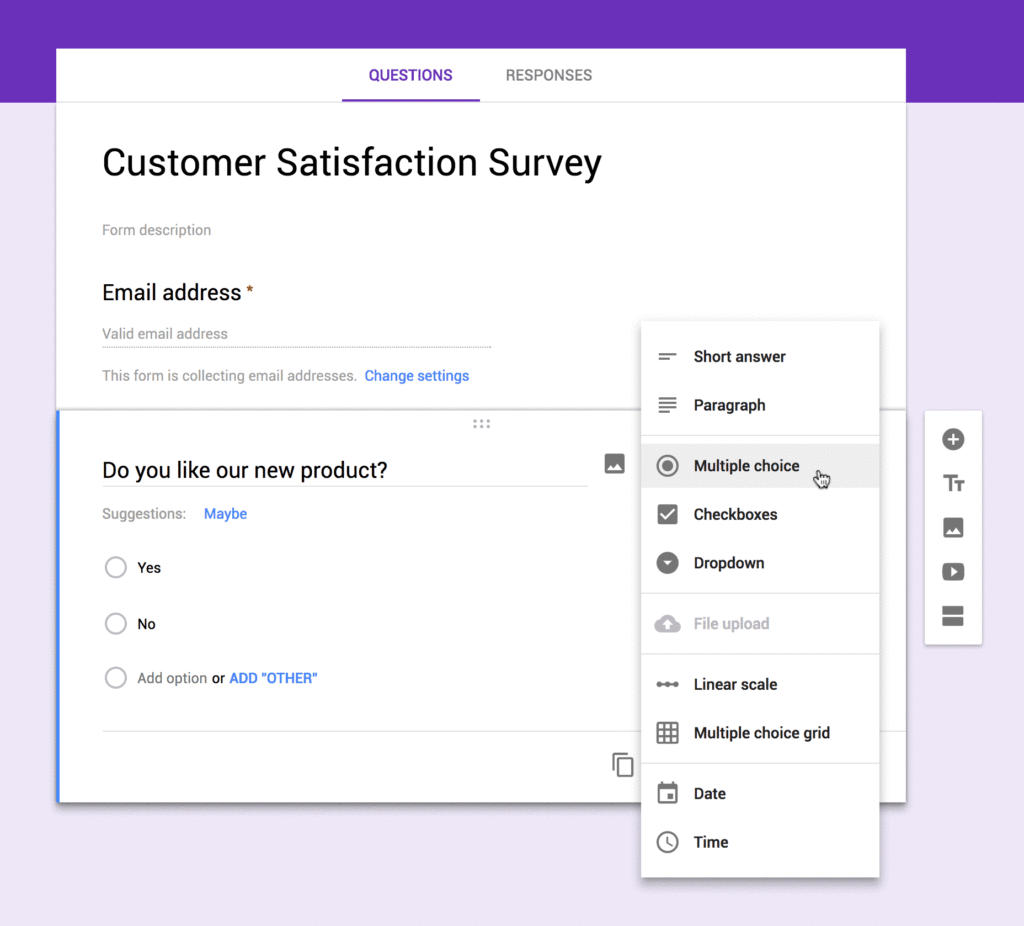 Illussion: Survey Google Forms Logo