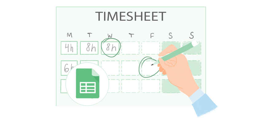 free timesheet template in google sheets by everhour 2022 update