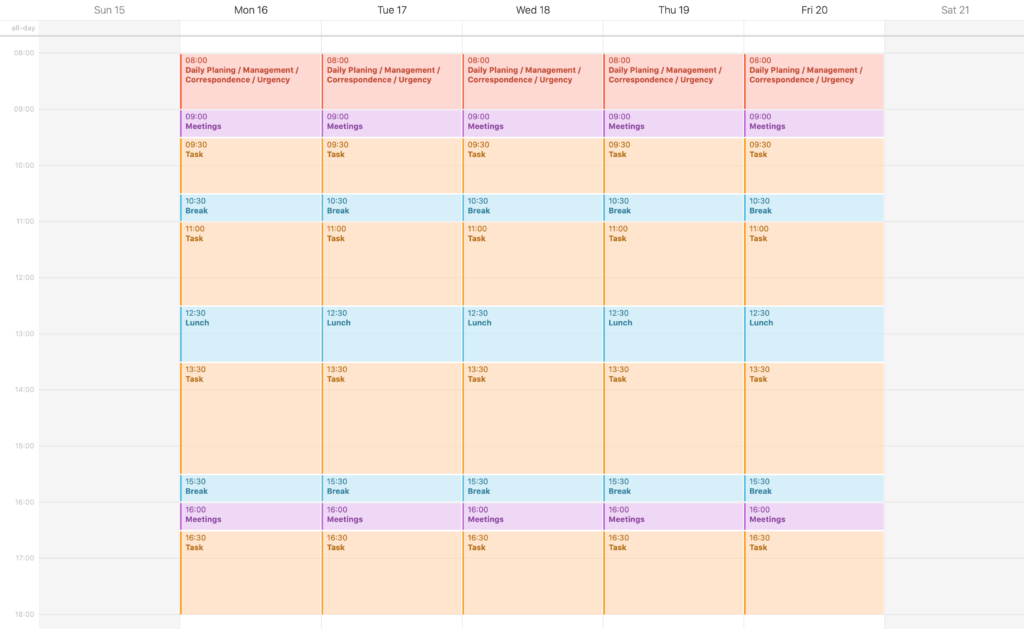 Daily Time Management Template Collection