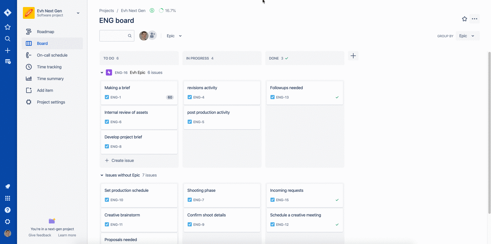 jira app gets time tracking page and time summary