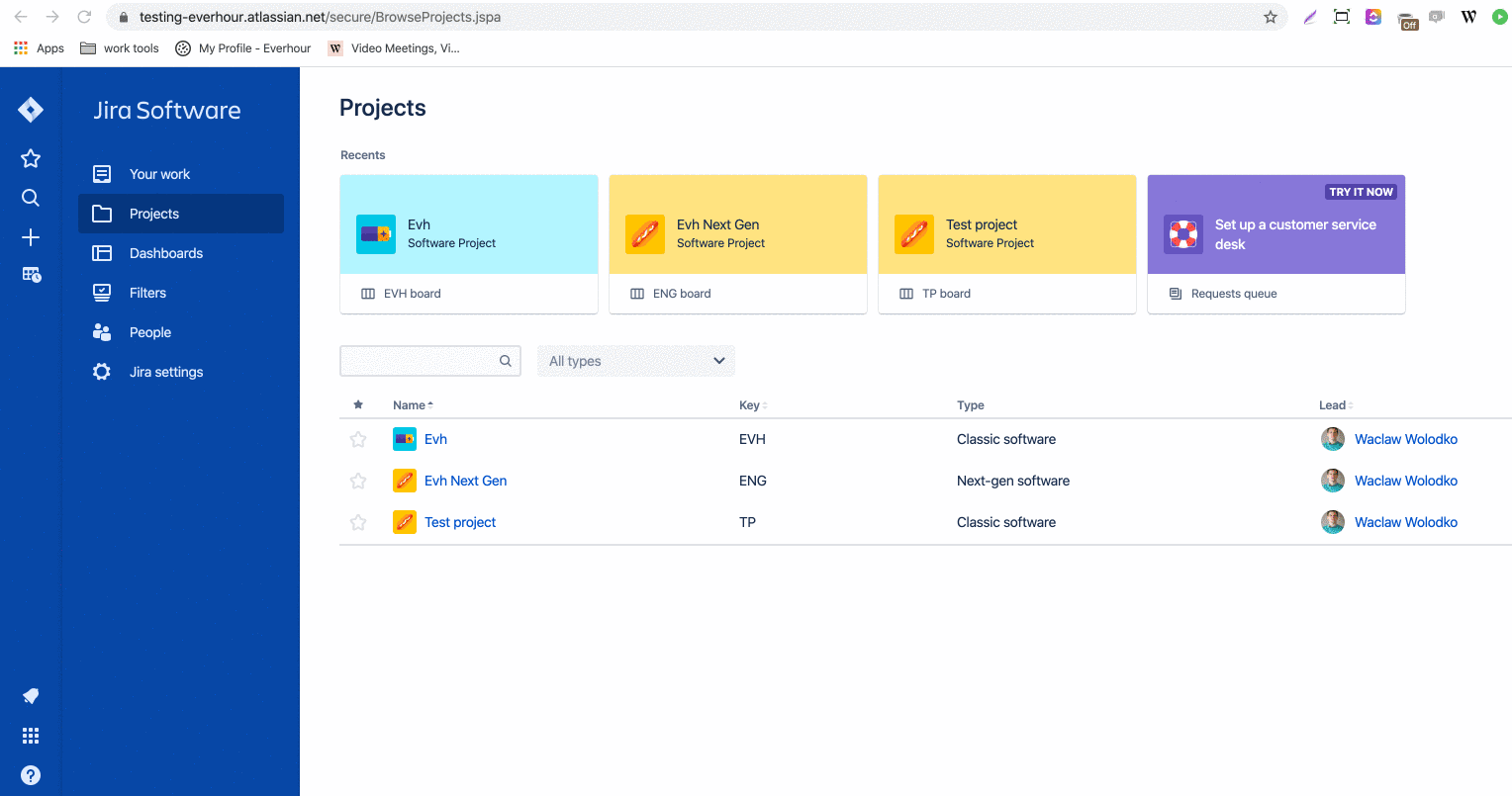 time tracking field in jira