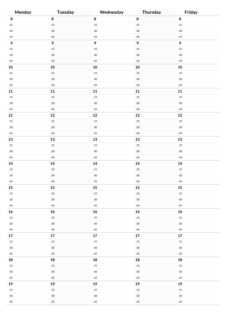 Day Time Schedule Template from blog-cdn.everhour.com