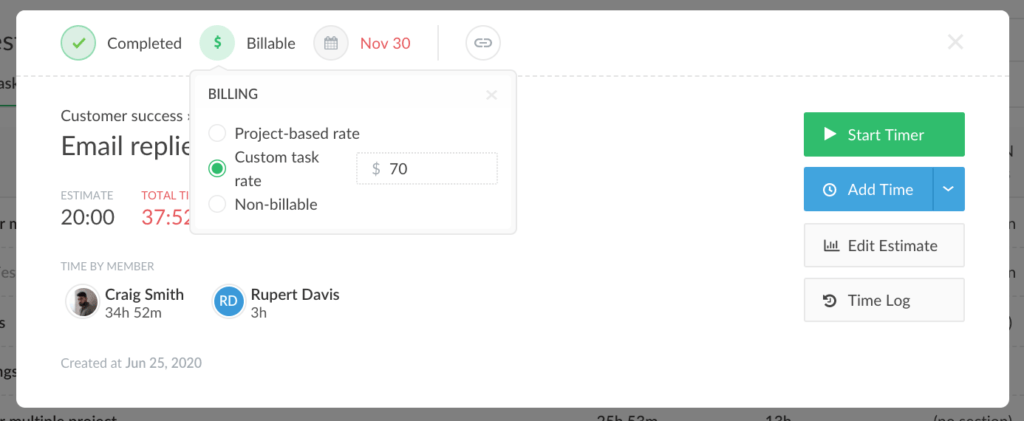 billing and budgeting enhancements