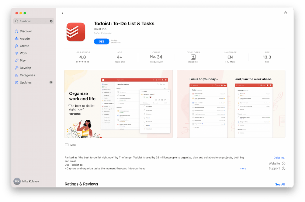 todoist for mac open projects in new window