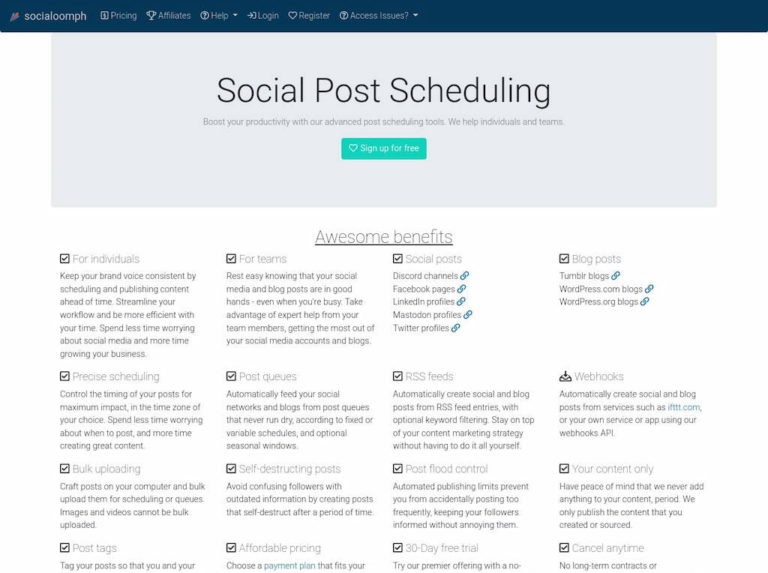 Free Social Media Scheduling Tools 10 Best Picks For 2024