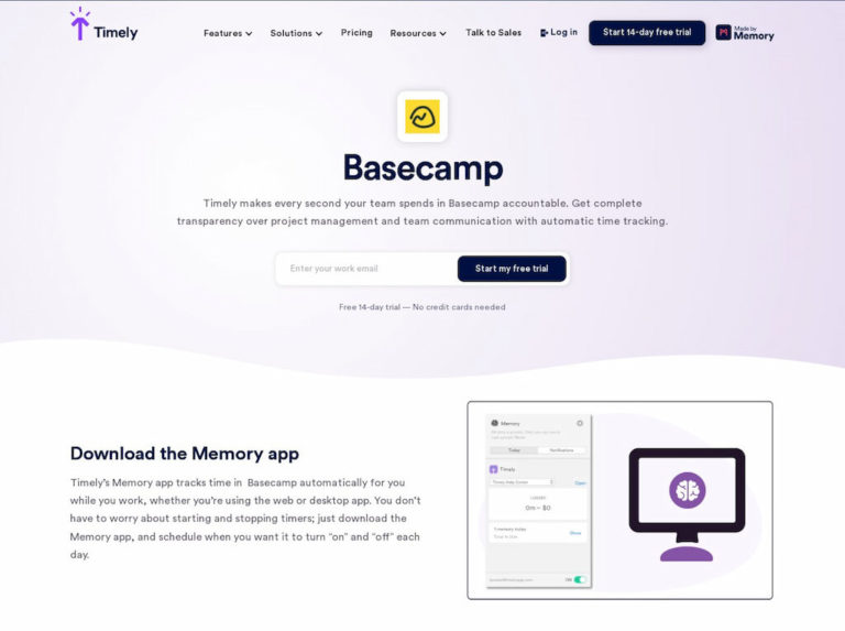 does basecamp 3 offer time tracking