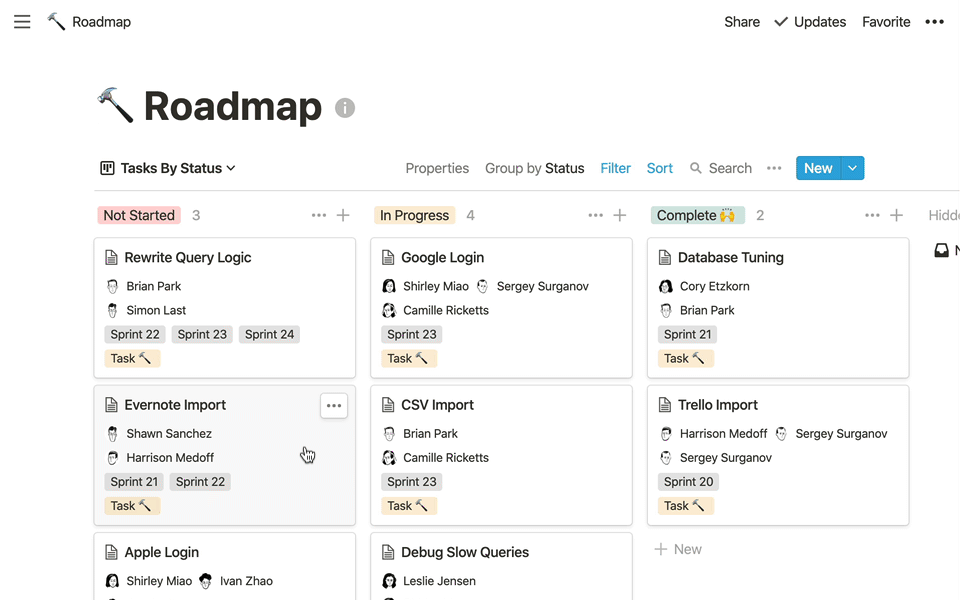 notion project management template