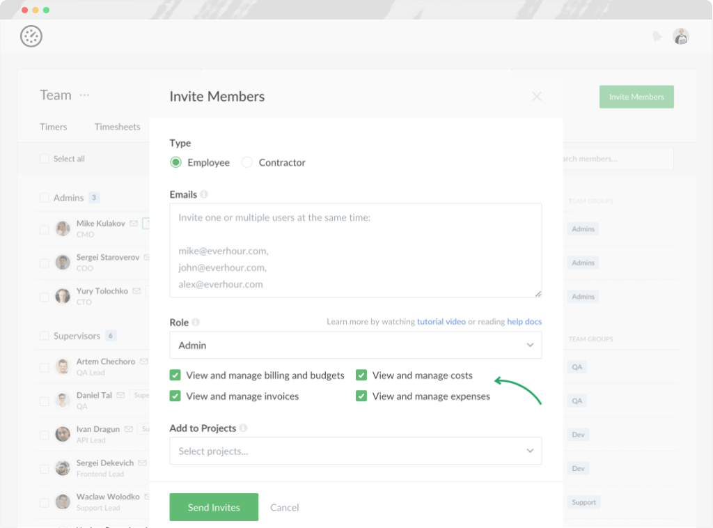 customizable admin permissions