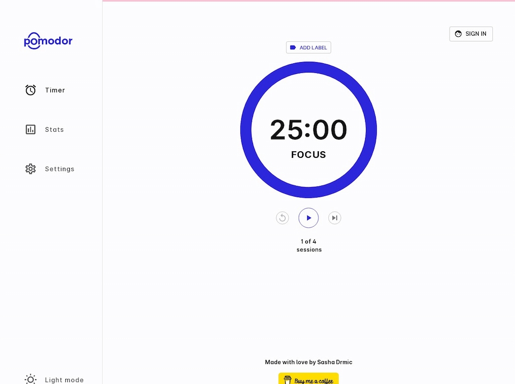 Well-designed timer app