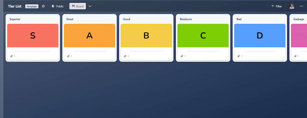 Vertical Layout for Trello