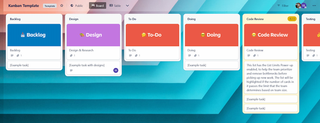 Vertical Layout for Trello