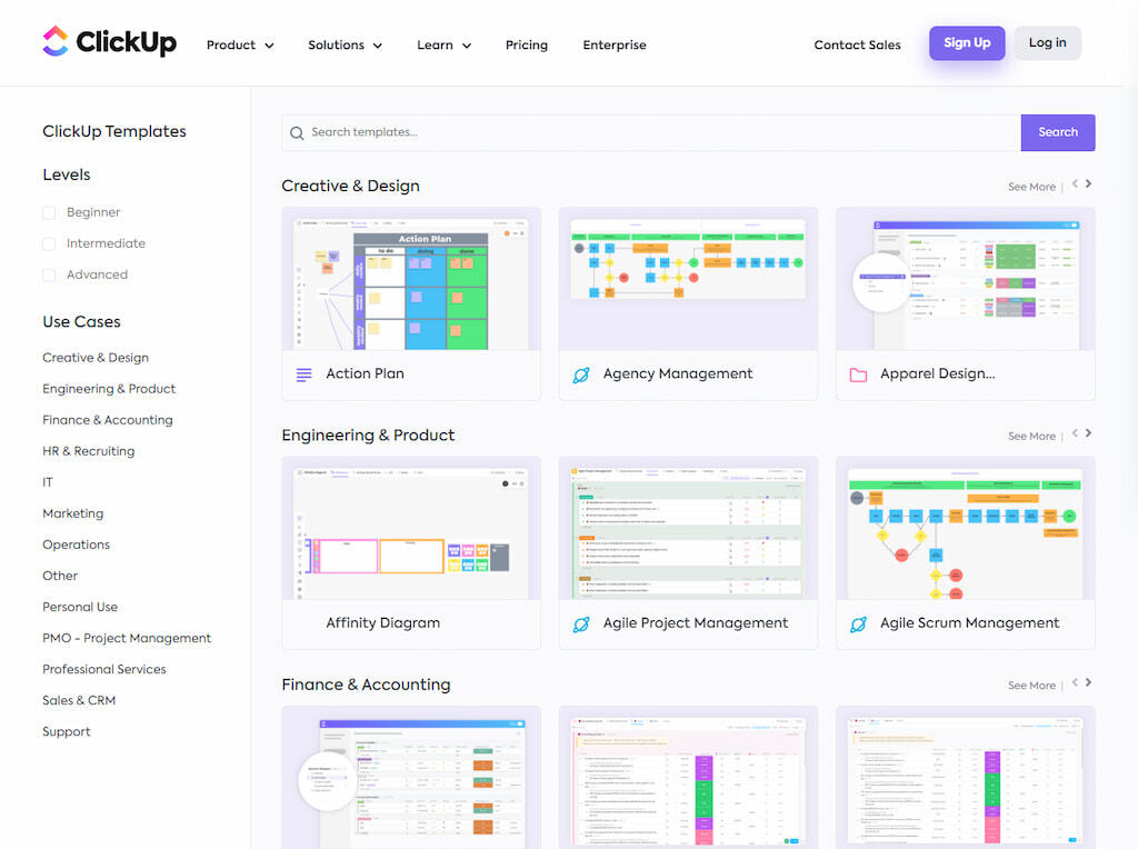 ClickUp Templates: The Best Project Management Templates in 2024