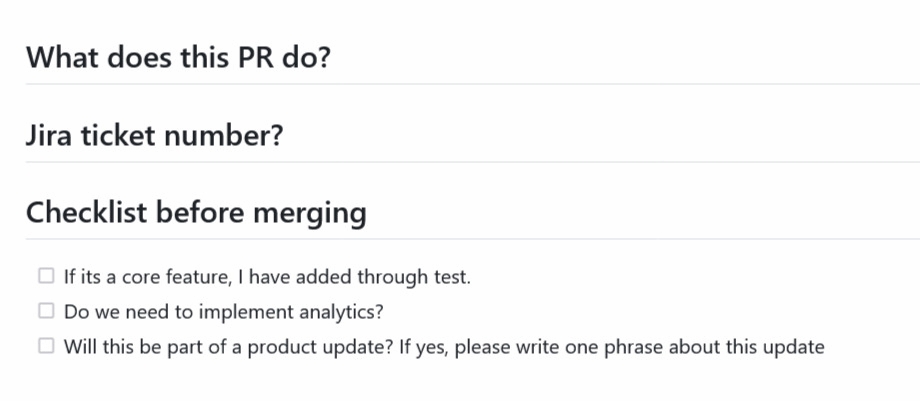 GitHub PR Template: Give Your Development Project the Advantage