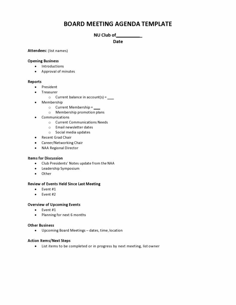 Use a Meeting Agenda Template to Get the Best out of Your Team