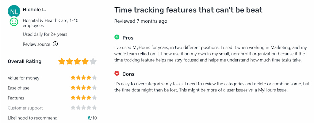 myhours time tracking review 2024: features & pricing [my hours vs everhour]