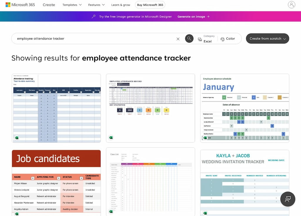 attendance tracker excel: free templates to simplify employee attendance monitoring