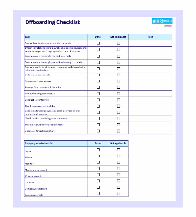 smooth transitions: the ultimate offboarding checklist for employers