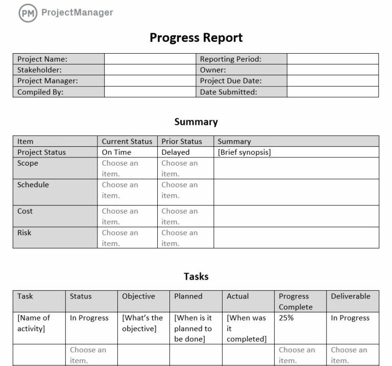 progress report: keeping your projects aligned and on track