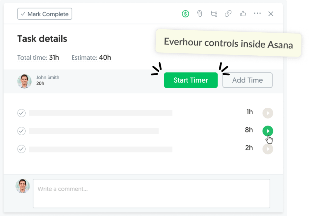 asana time tracking done right, effective & simple