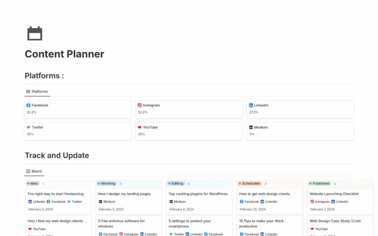 Best Content Planner Templates for Effortless Scheduling