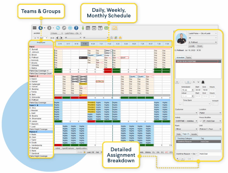 best scheduling software for police departments in 2025